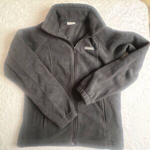 Columbia Womens Gray Full Zip Fleece Jacket Size Medium